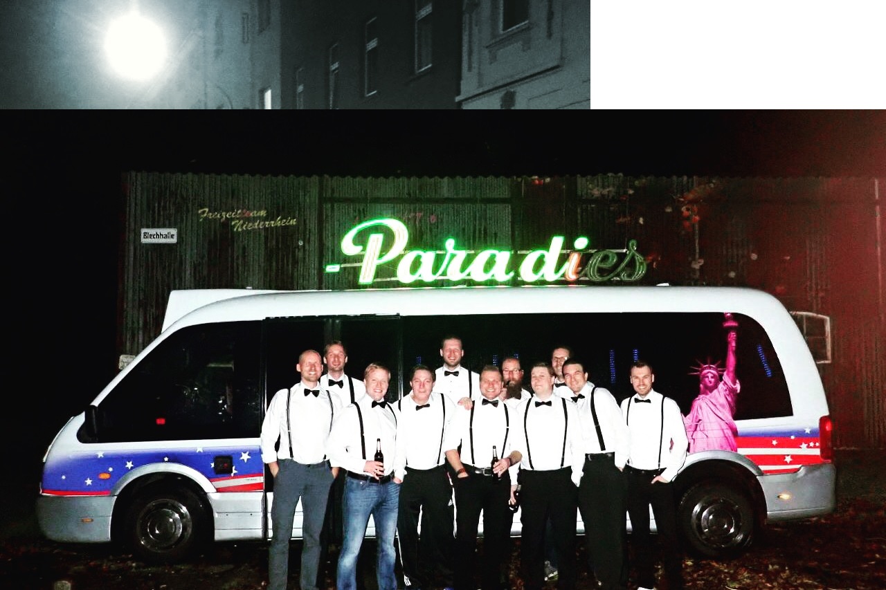 Partybus für max. 17 Personen Limousinenausstattung TOP, Partybus